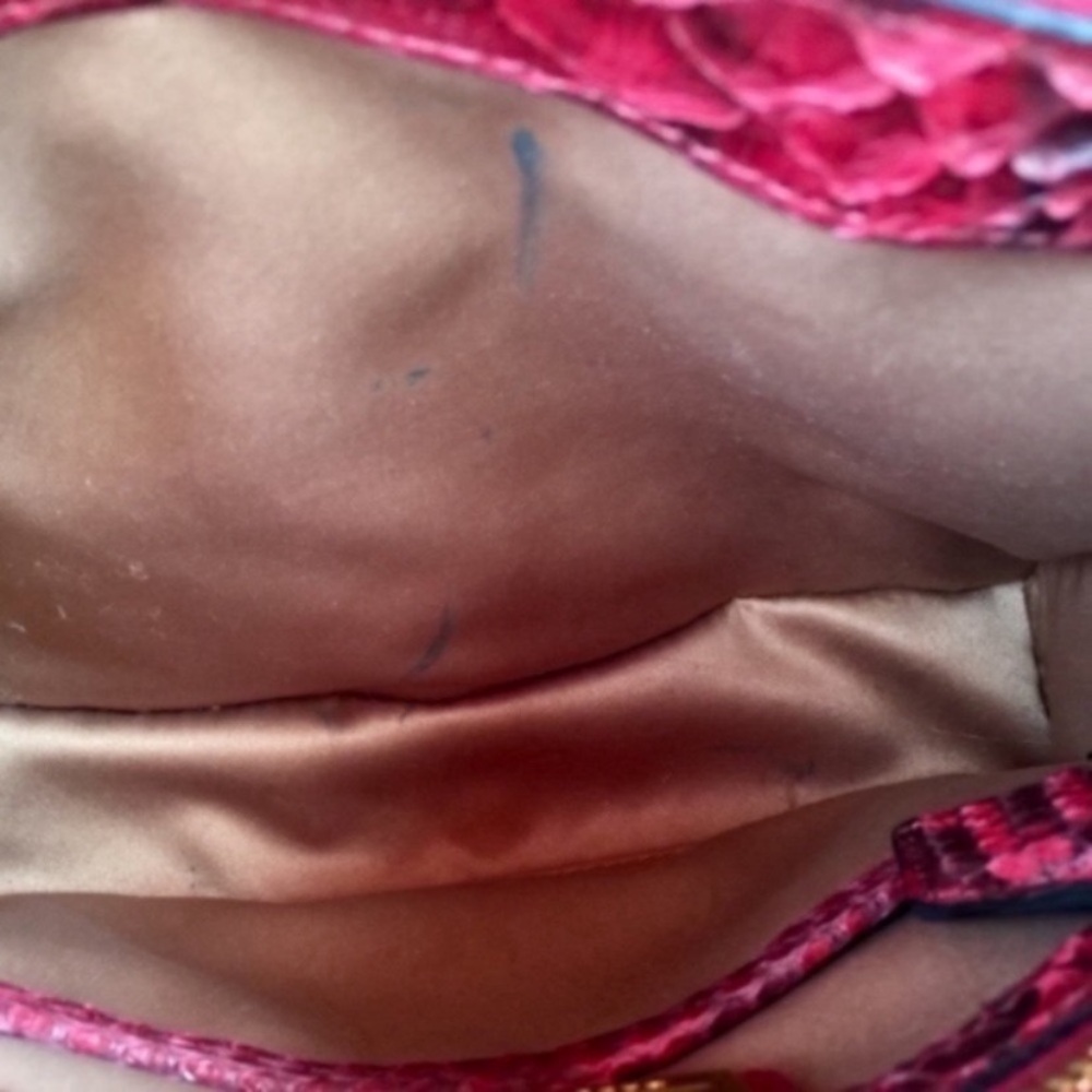 Michael Kors Collection Python Casey Satchel With… - image 7